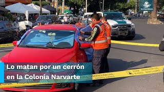 Por este cerrón asesinan a hombre en la Narvarte [upl. by Attiuqahs]