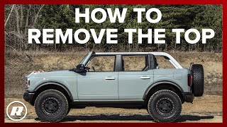 How to remove the top off of the Ford Bronco [upl. by Nogas]