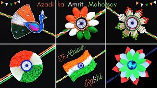 DIY  Indian Tricolour Rakhi 6 Easy Rakhi making Ideas for Competition Rakhi Tutorial 2024 [upl. by Stephania271]