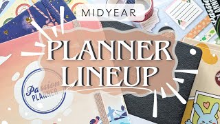 2024 Planner Lineup Overhaul  Midyear Planner Releases and Stickers 🧡✨ planwithme plannerlineup [upl. by Annahsed]