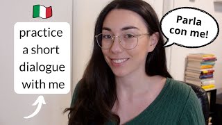 Italian language dialogue practice A2B1 preintermediate 🗣️🇮🇹 subtitles [upl. by Alyled]