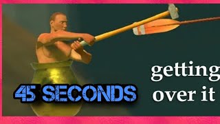 Getting Over It finished in 45 SECONDSTool Assisted [upl. by Orazio]