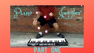 The Original Piano Juggler Funny Las Vegas Style Entertainer juggling on a keyboard [upl. by Patricio]