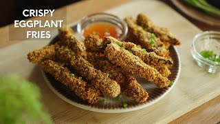 How to cook Crispy Talong Fries  Eggplant Fries Recipe [upl. by Kalindi974]