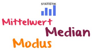 Mittelwert Arithmetisches Mittel Median Modus  Lageparameter in der Statistik  wirtconomy [upl. by Coates]