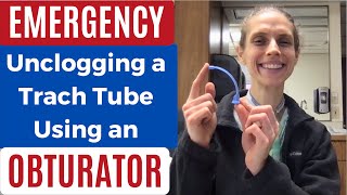 EMERGENCY How I Unclog My Tracheostomy Tube Using an Obturator Life with a Vent [upl. by Cosenza]