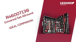 GEDORE red R46007138 UNIVERSAL SET ALLROUND IN ALUMINIUM CASE [upl. by Roger]