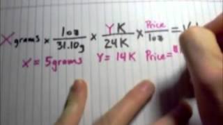 How to calculate gold price [upl. by Seeto431]