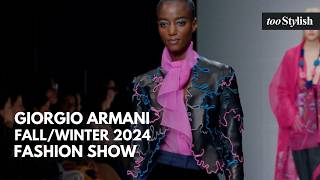 Giorgio Armani Fashion Show  Womens FallWinter 202425 4K tooStylish [upl. by Leemaj172]