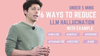 6 Powerful Techniques to Reduce LLM Hallucination with Examples  5 Mins [upl. by Aleda]