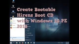 Create Bootable Hiren’s BootCD Windows 10 PE x64 on USB Flash Drive 2018 [upl. by Aimee]