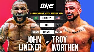 John Lineker vs Troy Worthen  Full Fight Replay [upl. by Ashbaugh]