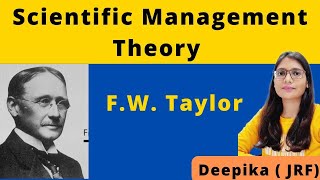 Scientific Management Theory  Frederick Taylor [upl. by Jorey]