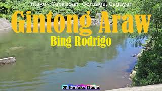 Gintong Araw  Bing Rodrigo  Karaoke Version [upl. by Nessah]