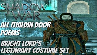 SHADOW OF WAR İTHİLDİN DOOR POEM ŞİİRLERİ  TÜM KAPILARIN ÇÖZÜMÜ [upl. by Andris]