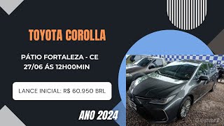 Leilão de Veículos TOYOTA COROLLA  Pátio Fortaleza CE 12h00min [upl. by Aymik]