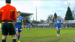 FC Luzern  FC Basel 11 00 Protestaktion Muttenzerkurve ASL Kompakt 14 Runde [upl. by Connelley]