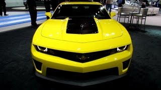 2013 Chevrolet Camaro ZL1  Exterior and Interior Walkaround  2013 Detroit Auto Show [upl. by Alinna]