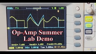 Opamp Tutorial Series 7 Lab Demos of The Inverting and NonInverting Summers [upl. by Timmons]