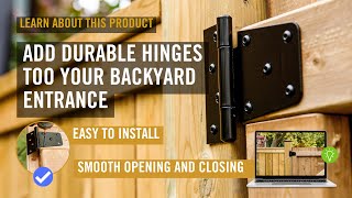 Gate Hinges Enhance Your Backyard Gate  Learn About Our Product TH4BLK [upl. by Doownelg]