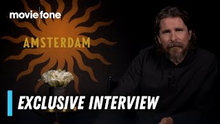 Amsterdam  Exclusive Interview  Moviefone TV [upl. by Adnaral524]