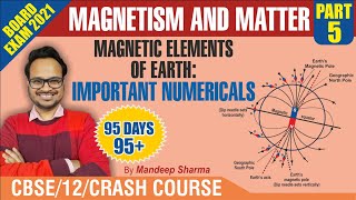 Magnetism and Matter 05  Magnetic Elements of Earth Numerical Problems  Physics Class 12 [upl. by Ayahs]