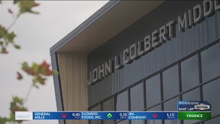 John L Colbert Middle School welcomes hundreds on first day of school [upl. by Luamaj]