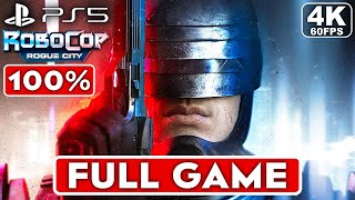 ROBOCOP ROGUE CITY Gameplay Walkthrough FULL GAME 4K 60FPS PS5  No Commentary [upl. by Alimak]