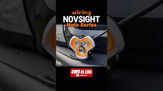 NOVSIGHT halo series Offroad led lights installation and wiring [upl. by Toney]