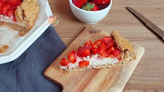 CROSTATA con Ricotta Veg e Fragole  La Cucina di Lena [upl. by Reamonn]