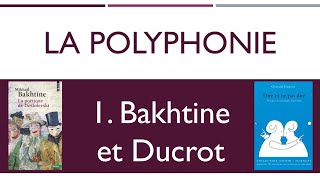 La polyphonie 1ère partie  Bakhtine et Ducrot [upl. by Seravart]