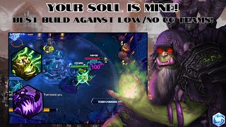 LIFE DRAIN BIG HEALS AND DAMAGE VERY STRONG AGAINST NO CC  GULDAN Gameplay  Heroes of the Storm [upl. by Cinemod975]