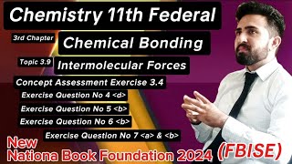 Intermolecular Forces  Chapter 3 Chemical Bonding  Chemistry 11th Grade  Federal Board 2024 [upl. by Nylirej]