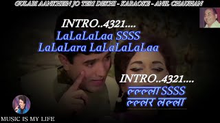 Gulabi Aankhein Jo Teri Dekhi Karaoke Scrolling Lyrics Eng amp हिंदी [upl. by Jeffcott]