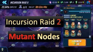 Incursion 2  All 3 Mutant Nodes  Marvel Strike Force [upl. by Senskell553]