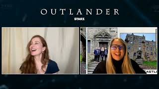 LEG Outlander 7ª Temporada Parte 2 Entrevista de Lotte Verbeek [upl. by Xineohp]