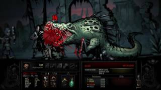 Darkest Dungeon  The Crimson Court  Champion Crocodilian Boss Fight [upl. by Gerrit]