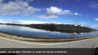 le cap nord et le soleil de minuit en Laponie [upl. by Meredeth]