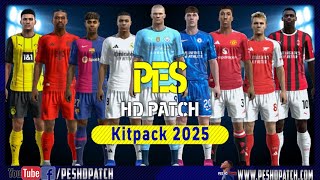 PES 2013 HD Patch 2024  New Season 2025 Kits Pack v1 [upl. by Mcwherter271]