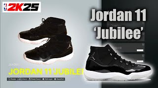 NBA 2K25 Shoe Creator  Jordan 11 Jubilee [upl. by Dennett]