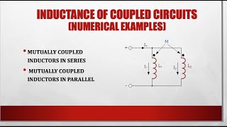 Numerical Problems based Equivalent Inductance of Mutually Coupled Circuits mutualinductance [upl. by Furlani]