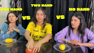 No hand vs one hand vs two hand challenge [upl. by Port]