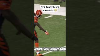 NFL funny Mic’d up moments 😭 shorts youtubeshorts short trending nfl funny sports football [upl. by Selig128]