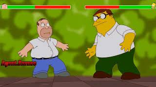 Peter Griffin vs Homer Simpson with healthbars 12 [upl. by Ardnekat]