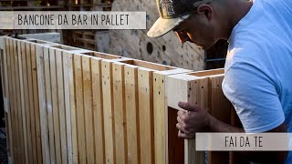 🏚 FAI DA TE 🛠 BANCONE BAR IN PALLET Lucca Comics amp Games 2019 [upl. by Nelra]