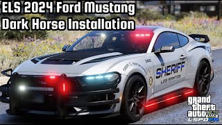 GTAV LSPDFR  ELS 2024 Ford Mustang Dark Horse Installation [upl. by Ahsakal]