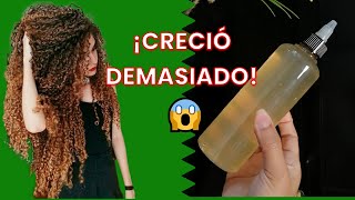 CÓMO HACER CRECER EL CABELLO RAPIDO  RETO CRECIMIENTO CON GEL DE LINAZA RESULTADOS😱 [upl. by Aihsile65]