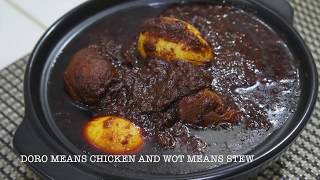 Doro Wot Ethiopian  National Dish of Ethiopia  Chicken Stew [upl. by Aleetha]