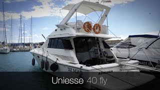 Uniesse 40 fly  Barca a motore usata del cantiere Uniesse Marine Flybridge 40 usato Uniesse [upl. by Orag566]