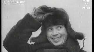 USA Harpo Marx returns from stay in Russia 1934 [upl. by Gilbart]